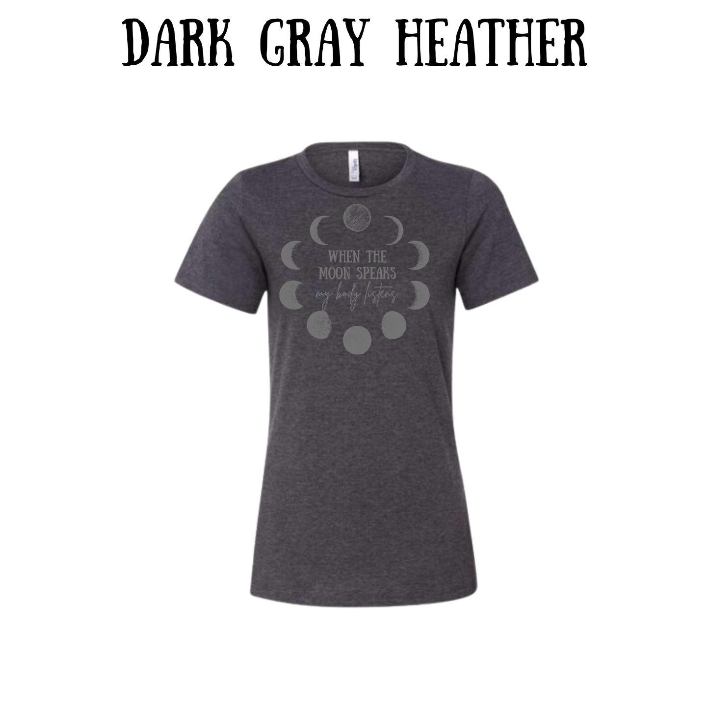 when the moon speaks - women's relaxed fit tee - neutrals
