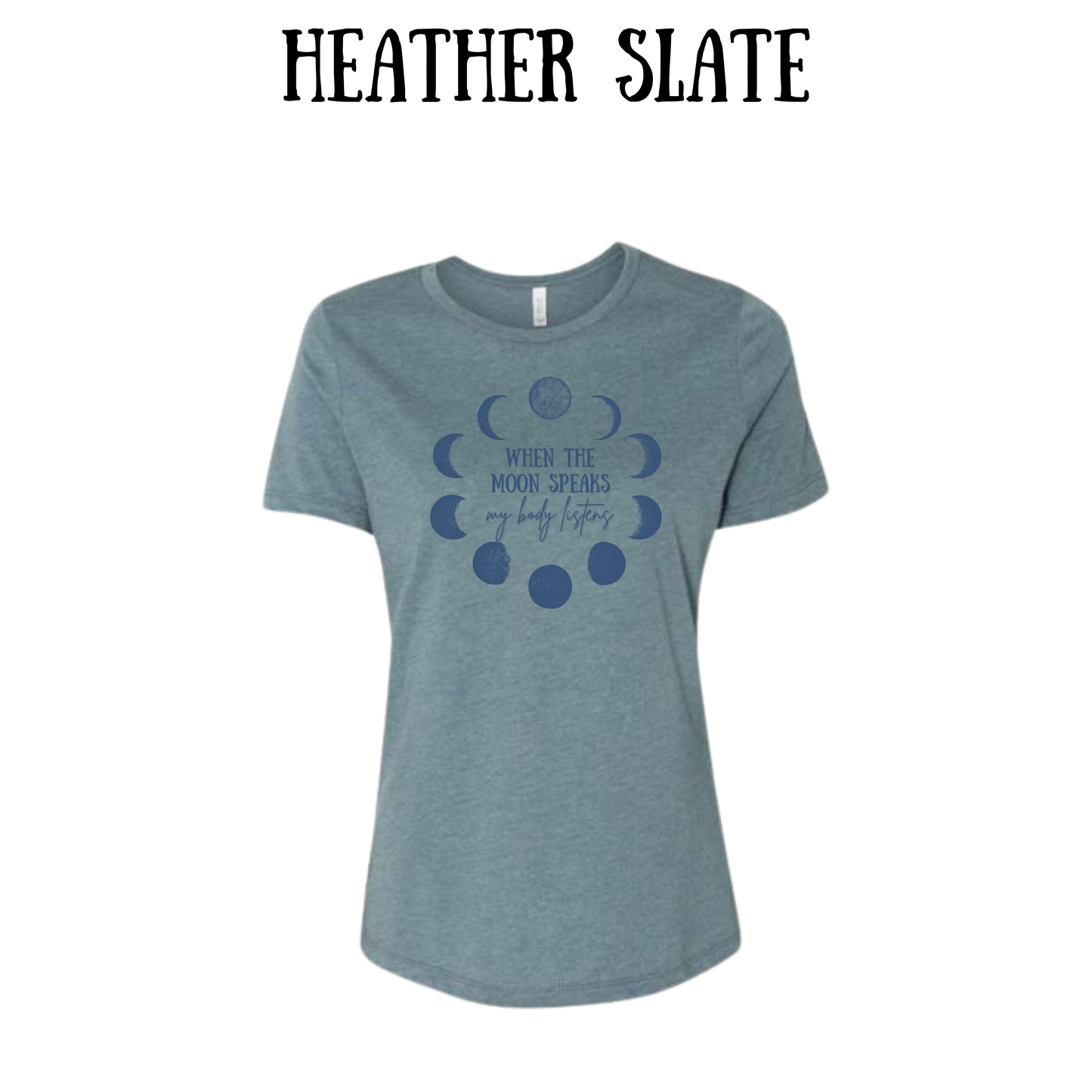 when the moon speaks - women's relaxed fit tee - neutrals