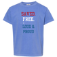 Saved. Free. Loud & Proud - Comfort Colors - Heavyweight Youth Tee - Neutral Colors & Blues