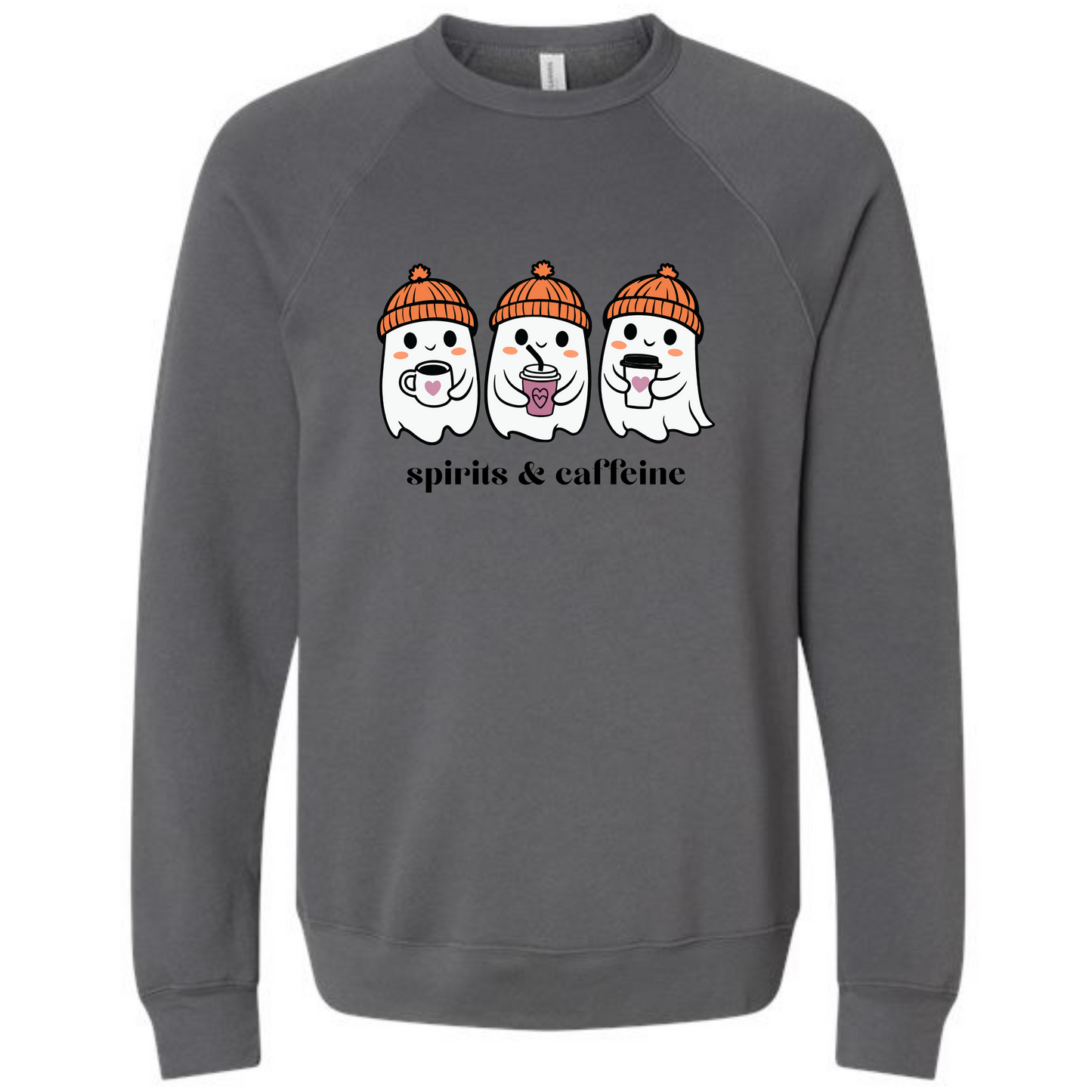 HP - Spirits & Caffeine - Sponge Fleece Raglan Sweatshirt - Greens, Neutrals