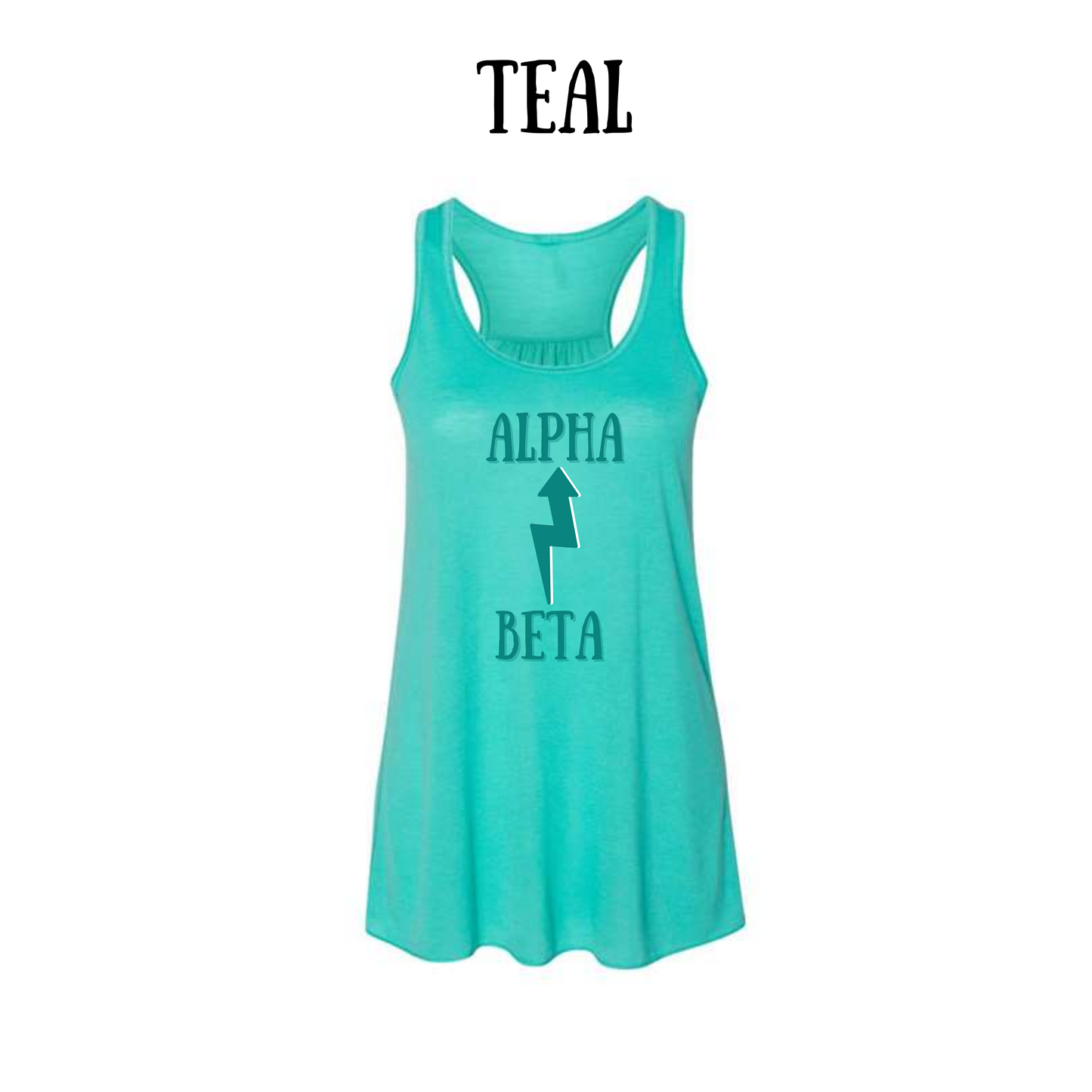 BP - Beta to Alpha - Women's Flowy Racerback Tank