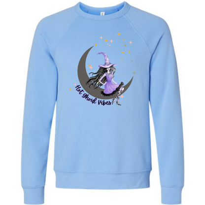 HP - Hot Ghoul Vibes - Sponge Fleece Raglan Sweatshirt - Blues, Purples