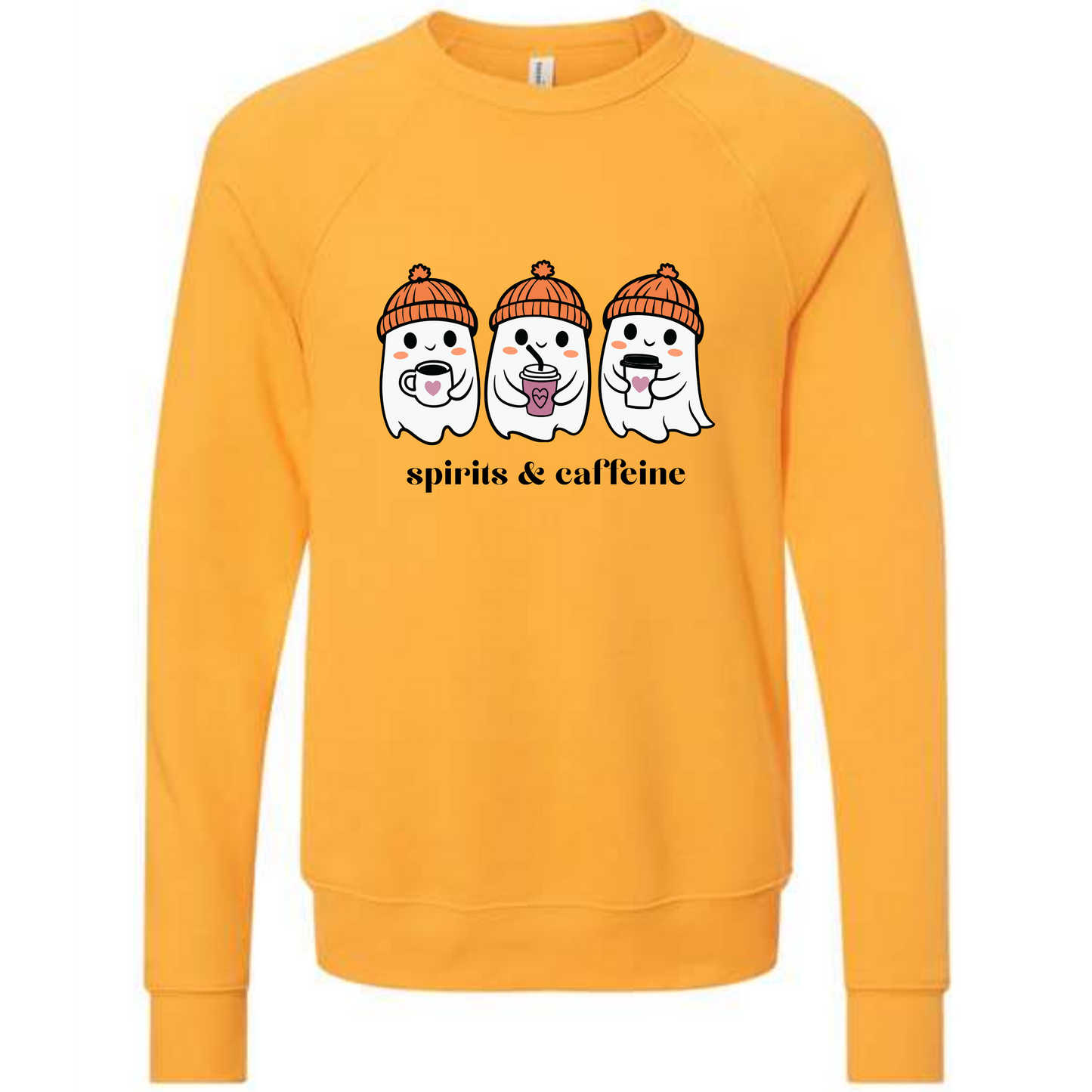 HP - Spirits & Caffeine - Sponge Fleece Raglan Sweatshirt - Assorted Colors