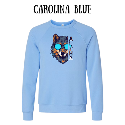 BP - Alpha - Sponge Fleece Raglan Sweatshirt - Blues, Purples