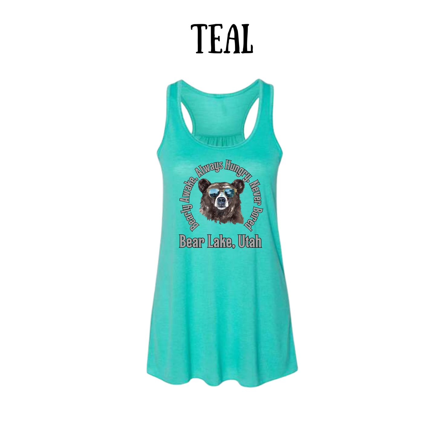 CP - Bear Lake Utah - Women's Flowy Racerback Tank