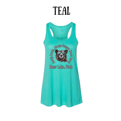 CP - Bear Lake Utah - Women's Flowy Racerback Tank
