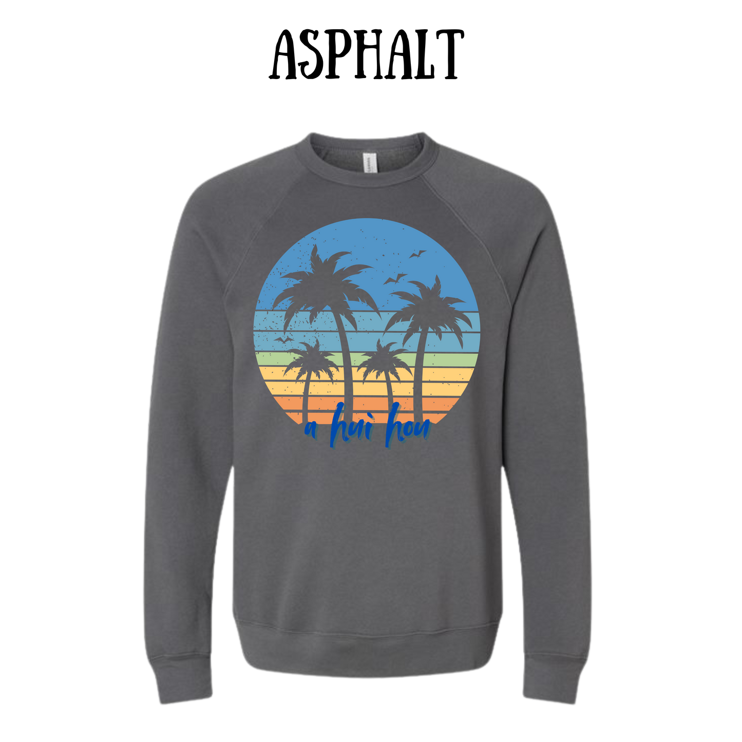 VP - A Hui Hou  - Sponge Fleece Raglan Sweatshirt - Greens, Neutrals