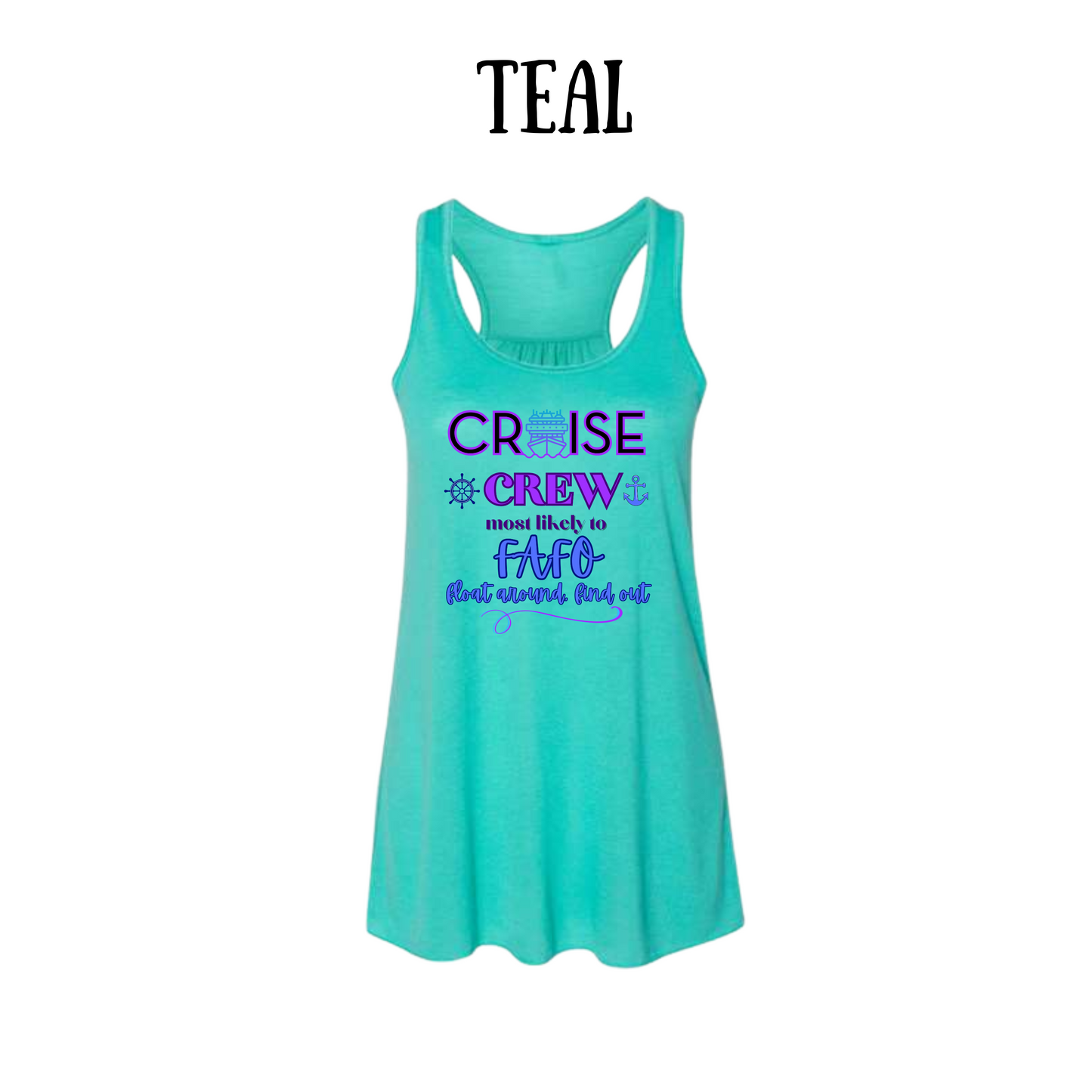 VP - Cruise Crew FAFO - Women's Flowy Racerback Tank