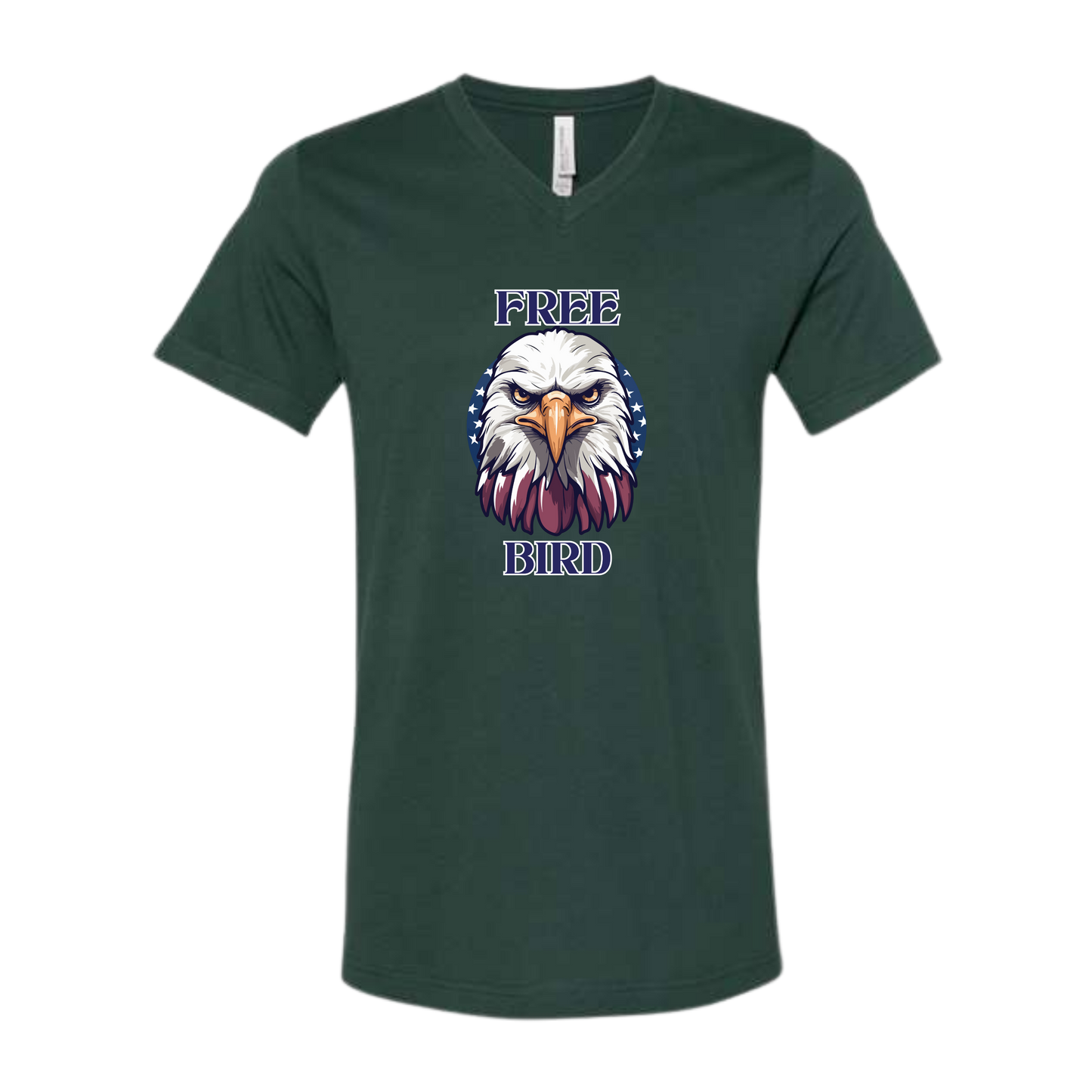Free Bird - Bella+Canvas - Unisex V-Neck - Assorted Colors