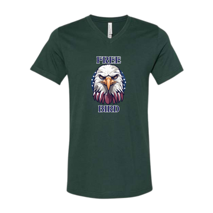 Free Bird - Bella+Canvas - Unisex V-Neck - Assorted Colors
