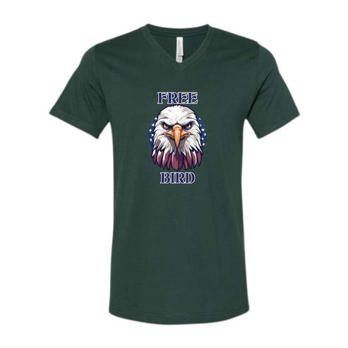 Free Bird - Bella+Canvas - Unisex V-Neck - Assorted Colors