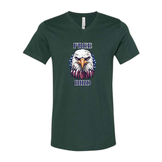 Free Bird - Bella+Canvas - Unisex V-Neck - Assorted Colors