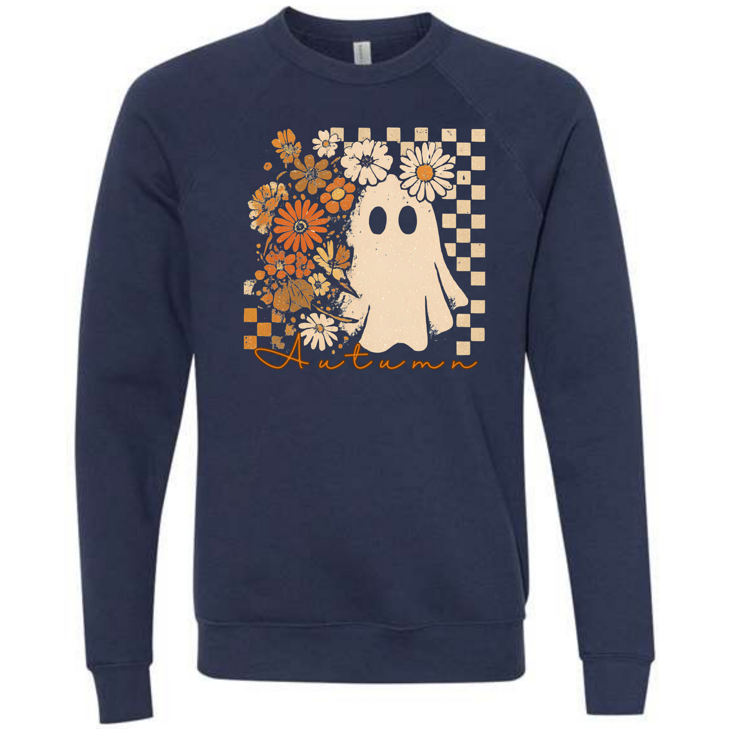 Autumn Ghost - Sponge Fleece Raglan Sweatshirt - Blues, Purples