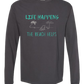 Life Happens The Beach Helps - Comfort Colors - Heavyweight Long Sleeve Tee - Neutral Colors