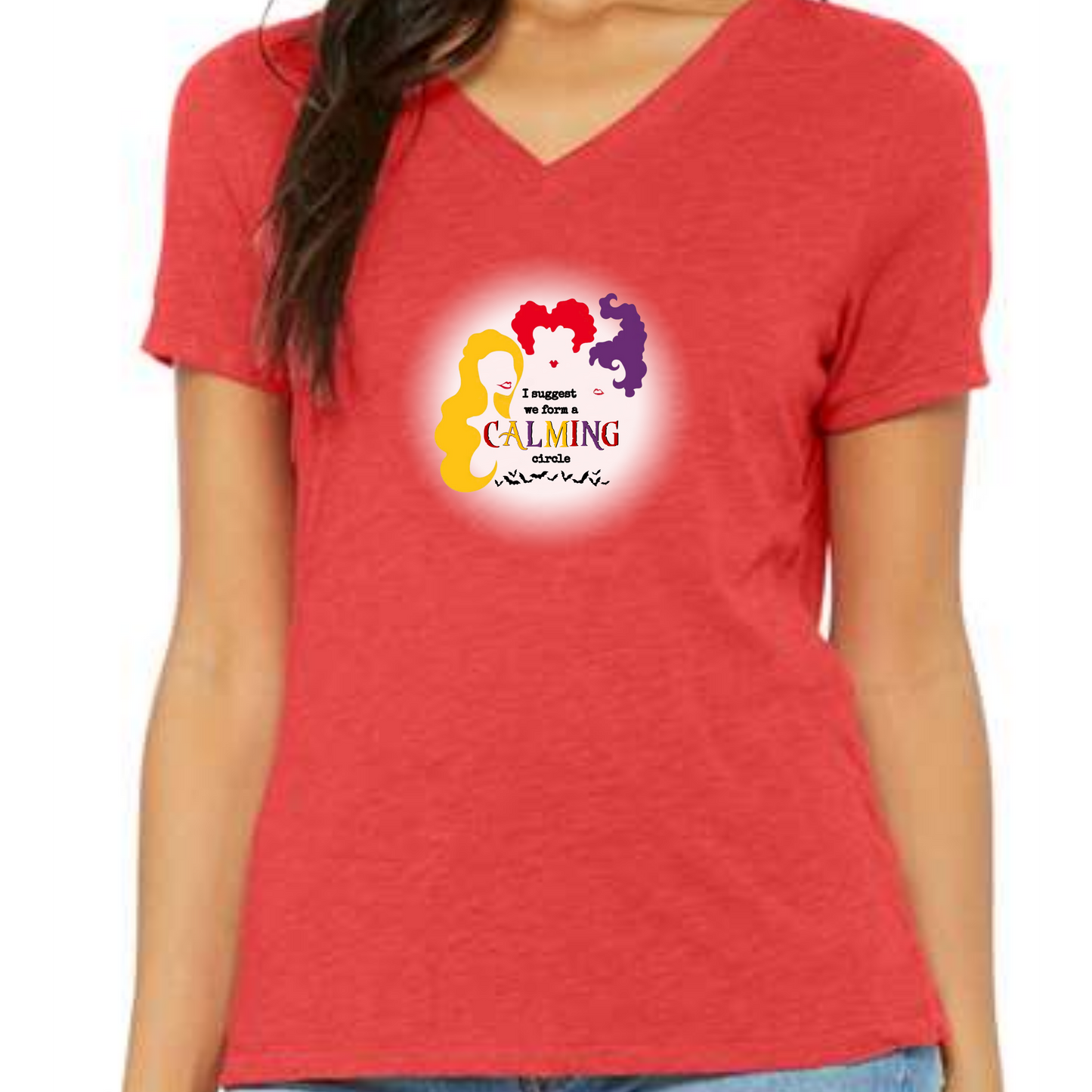 Calming Circle - Women's V-Neck - Assorted Colors