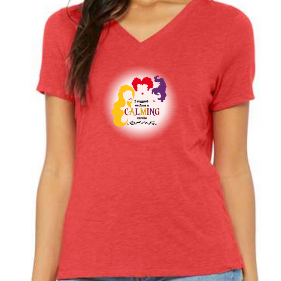 Calming Circle - Women's V-Neck - Assorted Colors