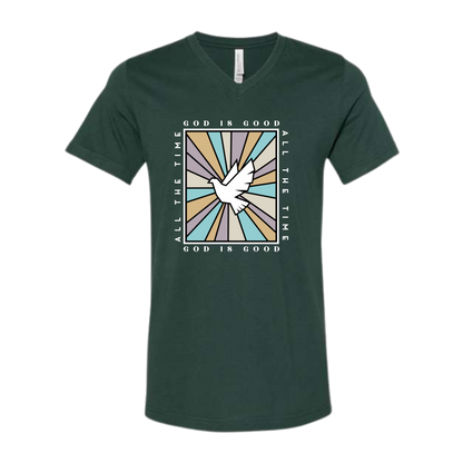 God Is Good - Bella+Canvas - Unisex V-Neck - Assorted Colors