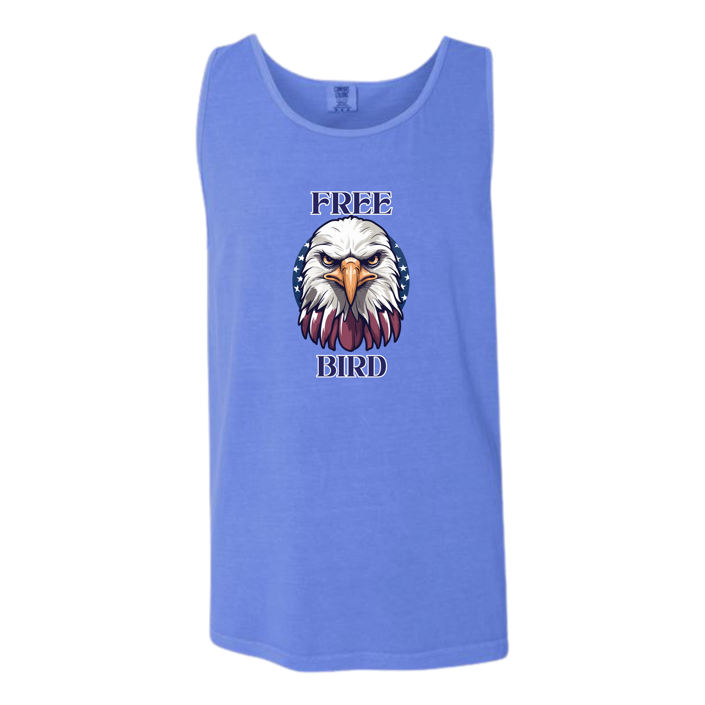 Free Bird - Comfort Colors - Unisex Tank - Neutral Colors & Blues