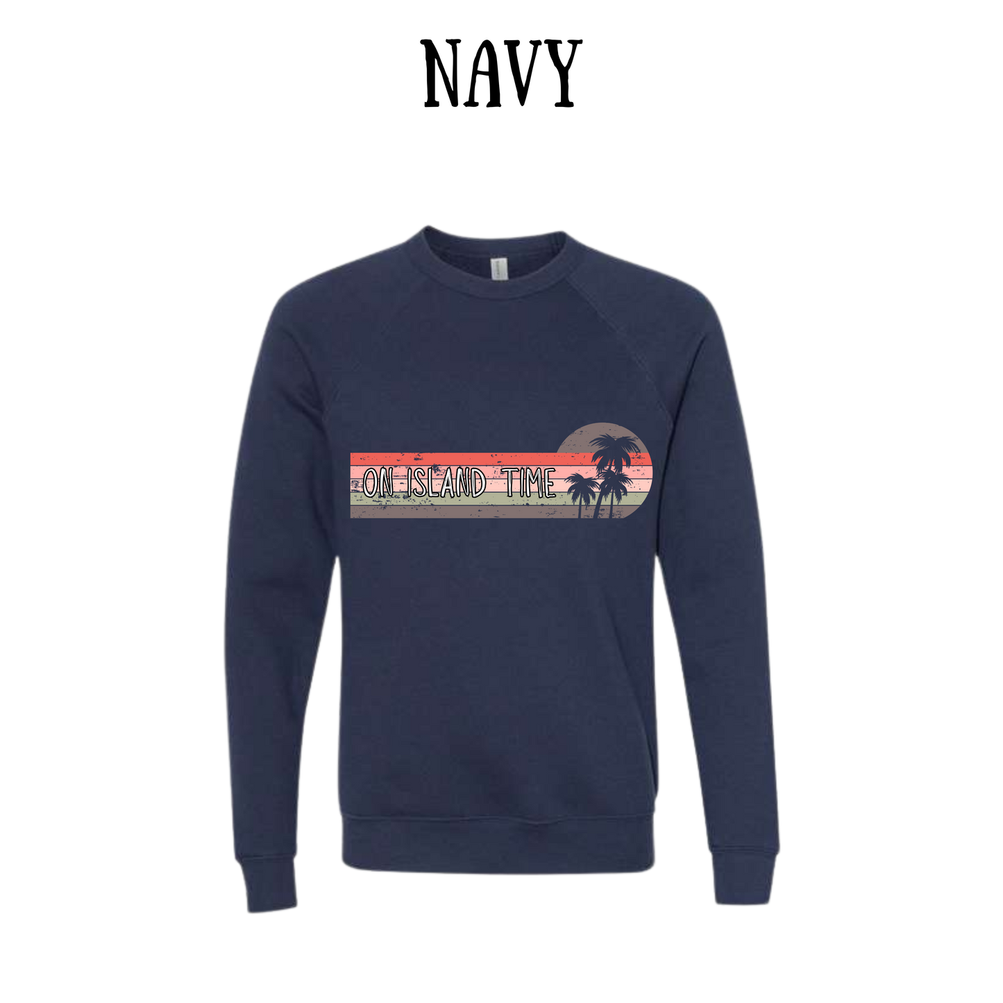 VP - On Island Time - Sponge Fleece Raglan Sweatshirt - Blues, Purples