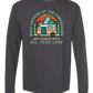 What Happens At The Campground - Comfort Colors - Heavyweight Long Sleeve Tee - Neutral Colors