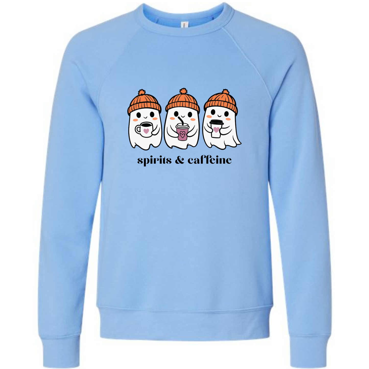 HP - Spirits & Caffeine - Sponge Fleece Raglan Sweatshirt - Blues, Purples