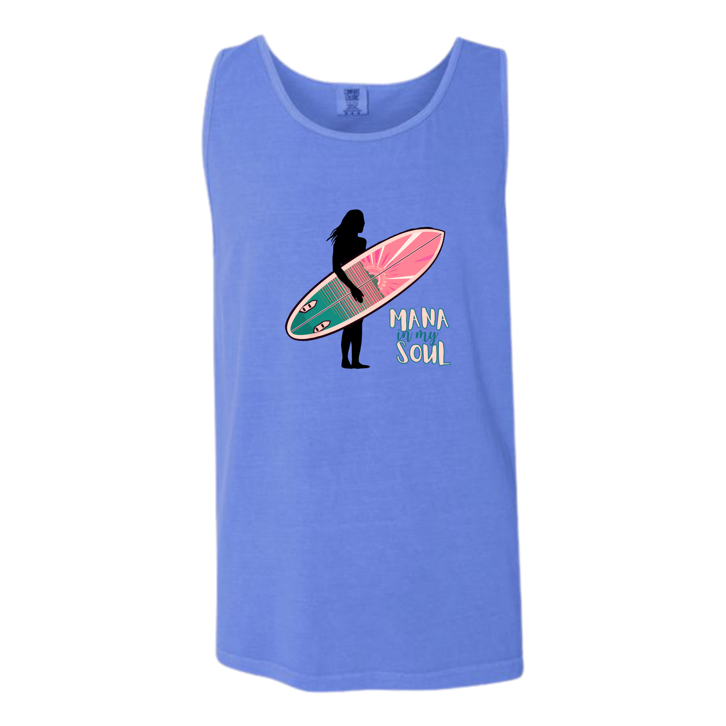 Mana in My Soul - Comfort Colors - Unisex Tank - Neutral Colors & Blues