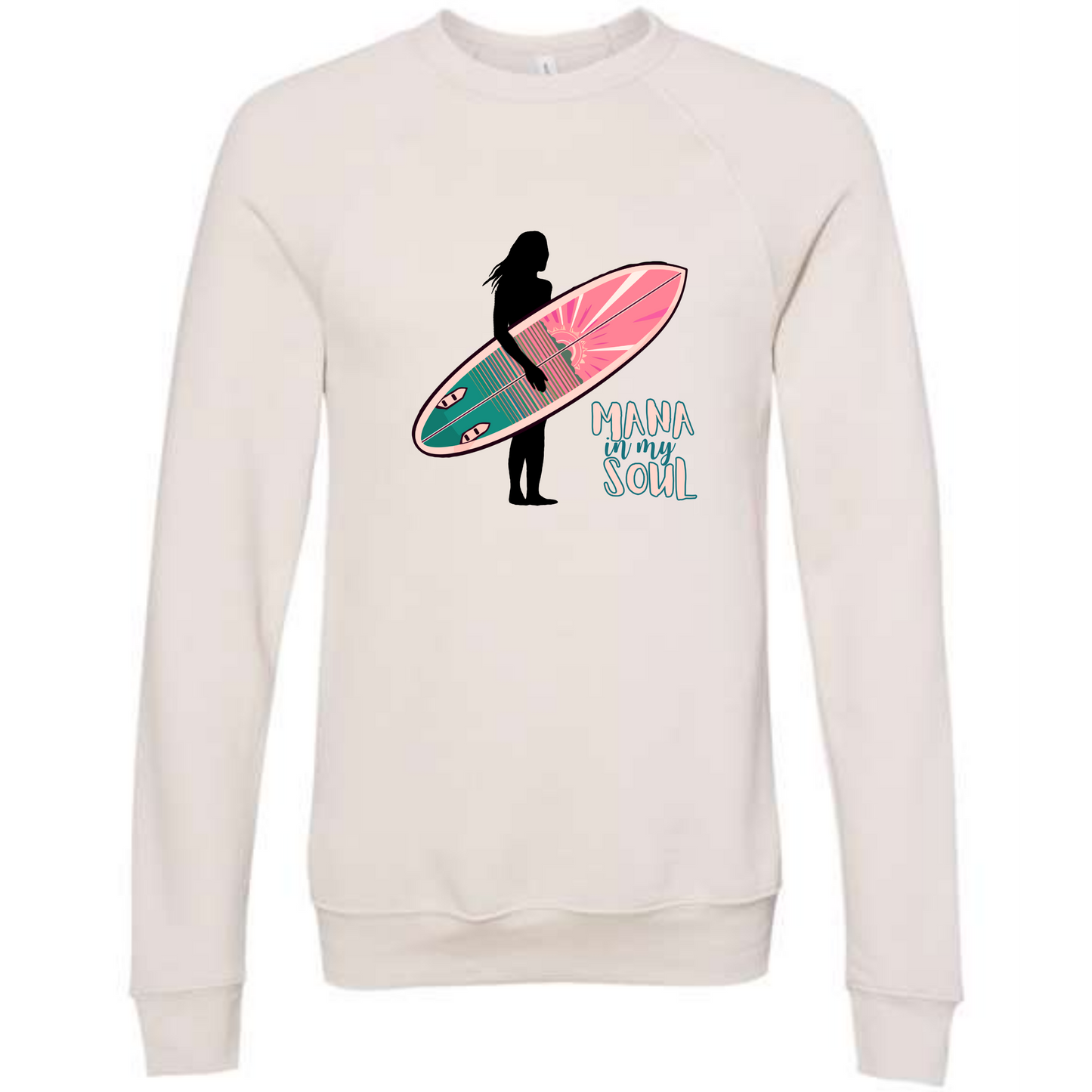 Mana in My Soul - Sponge Fleece Raglan Sweatshirt - Assorted Colors