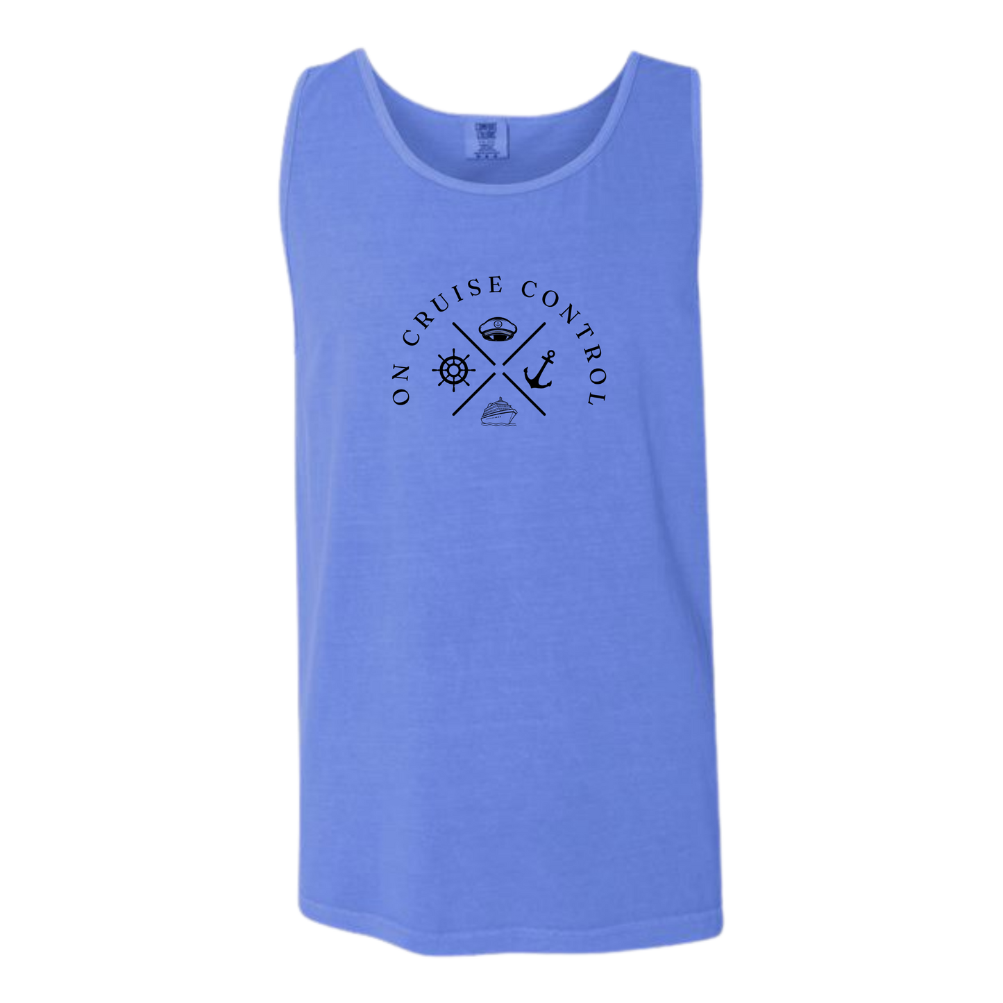 On Cruise Control - Comfort Colors - Unisex Tank - Neutral Colors & Blues