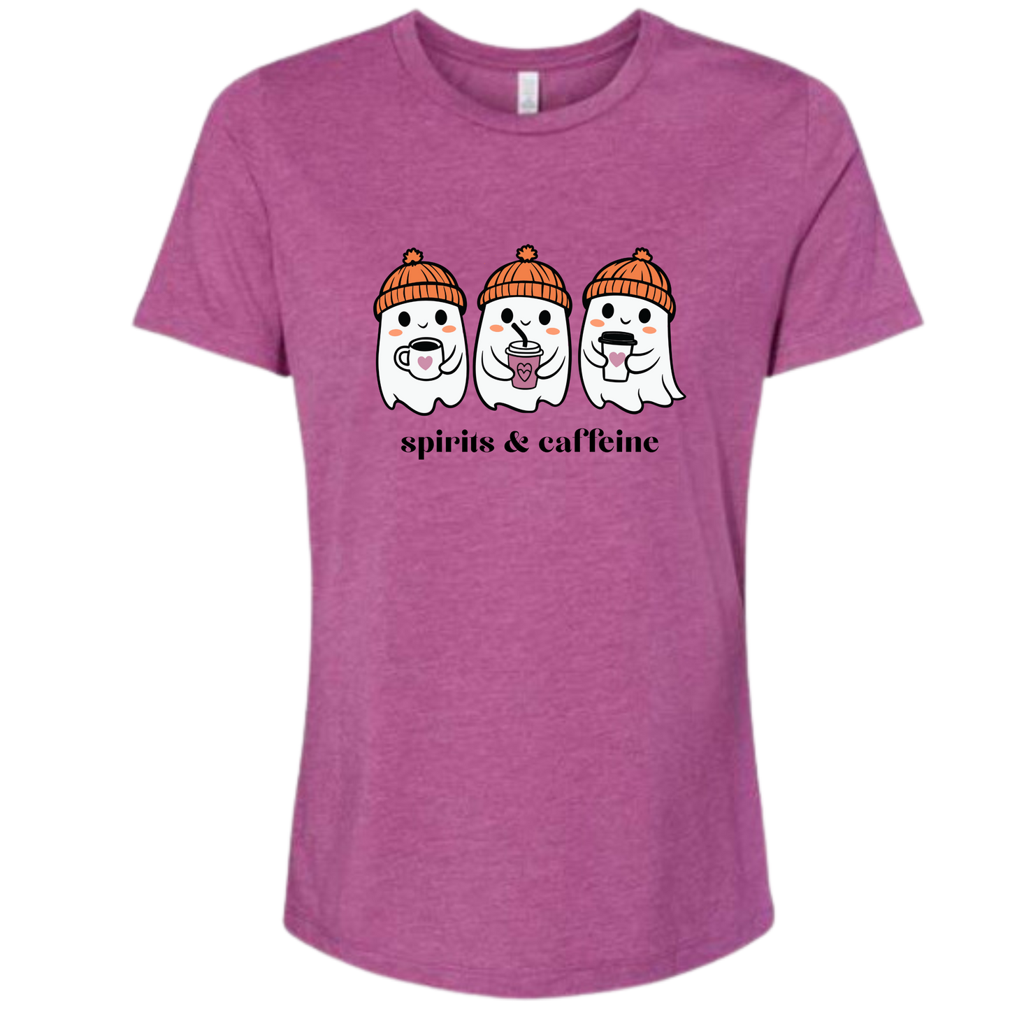 Spirits & Caffeine - Women's Relaxed Fit Tee - Assorted Colors