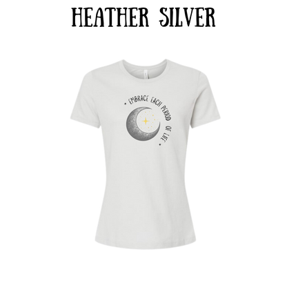 embrace each period of life - women's relaxed fit tee