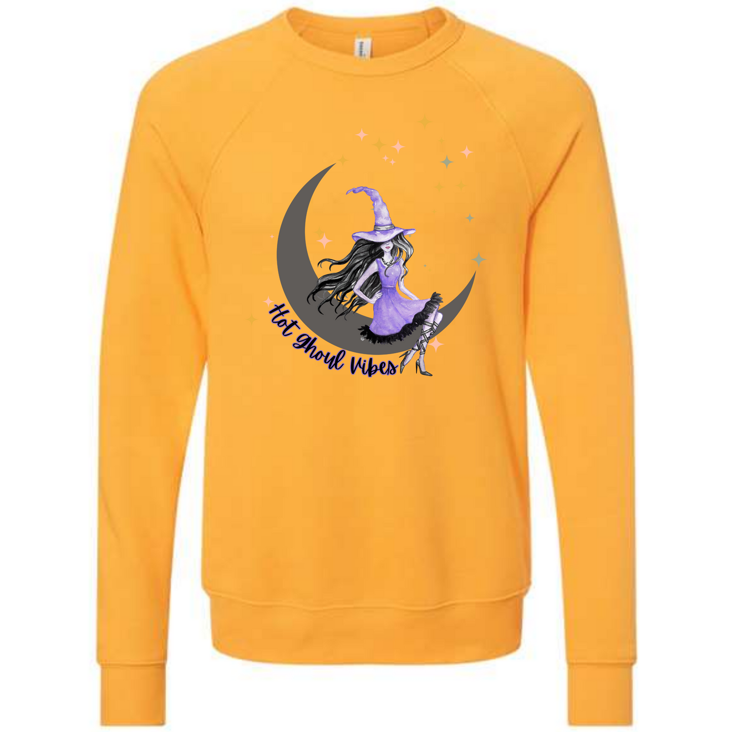 HP - Hot Ghoul Vibes - Sponge Fleece Raglan Sweatshirt - Assorted Colors