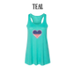 PP - One Nation One Heart - Women's Flowy Racerback Tank