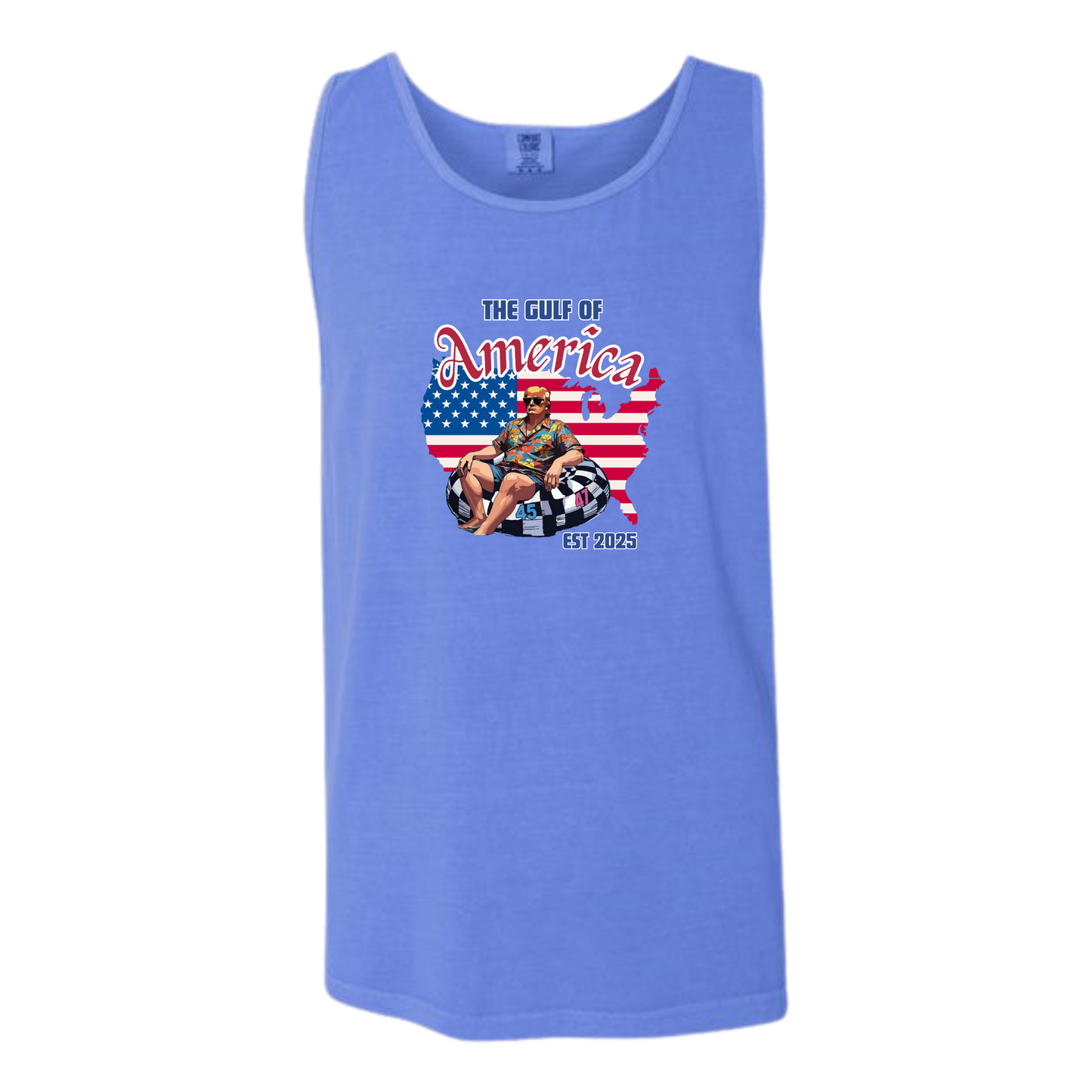 The Gulf of America - Comfort Colors - Unisex Tank - Neutral Colors & Blues