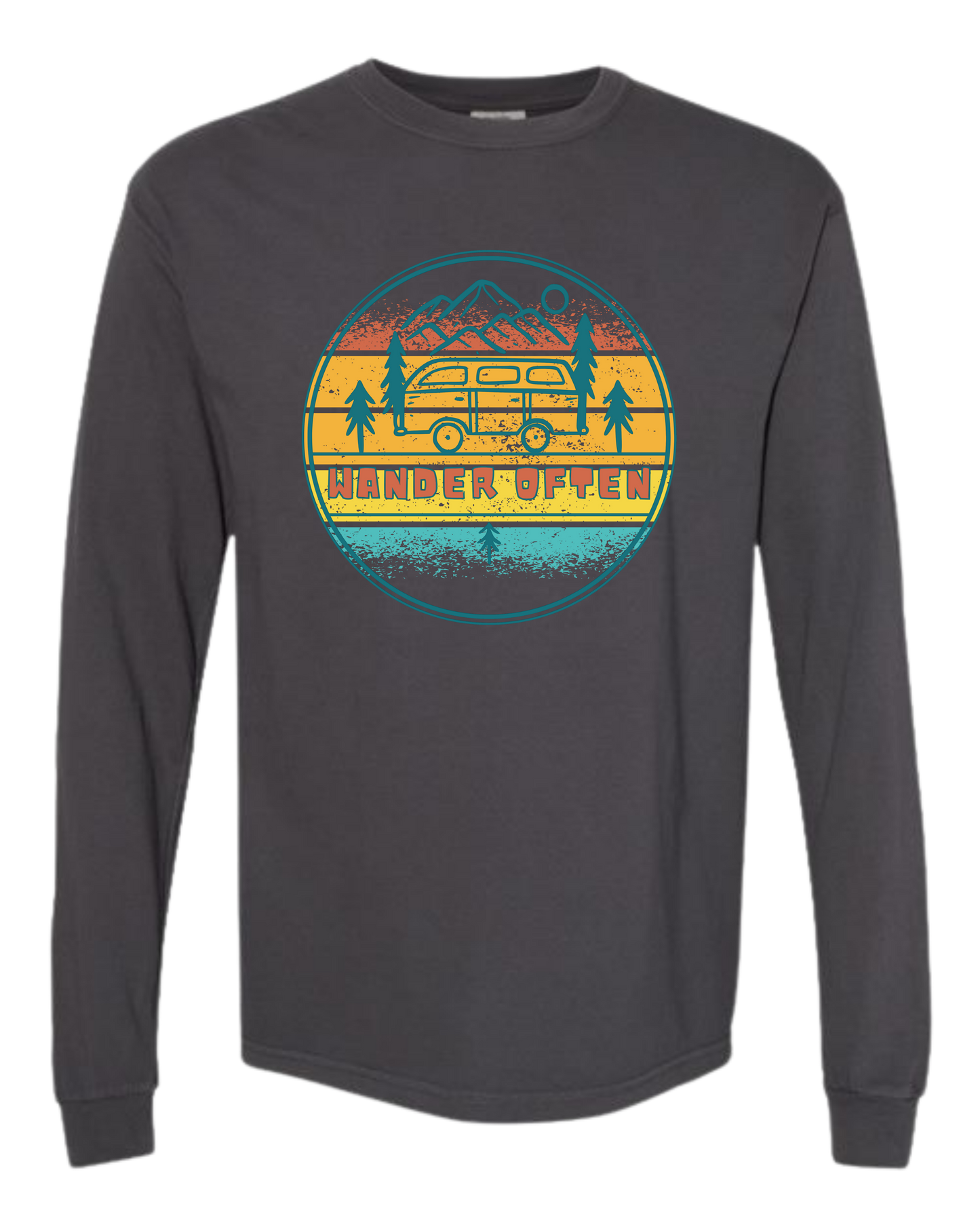 Wander Often - Comfort Colors - Heavyweight Long Sleeve Tee - Neutral Colors