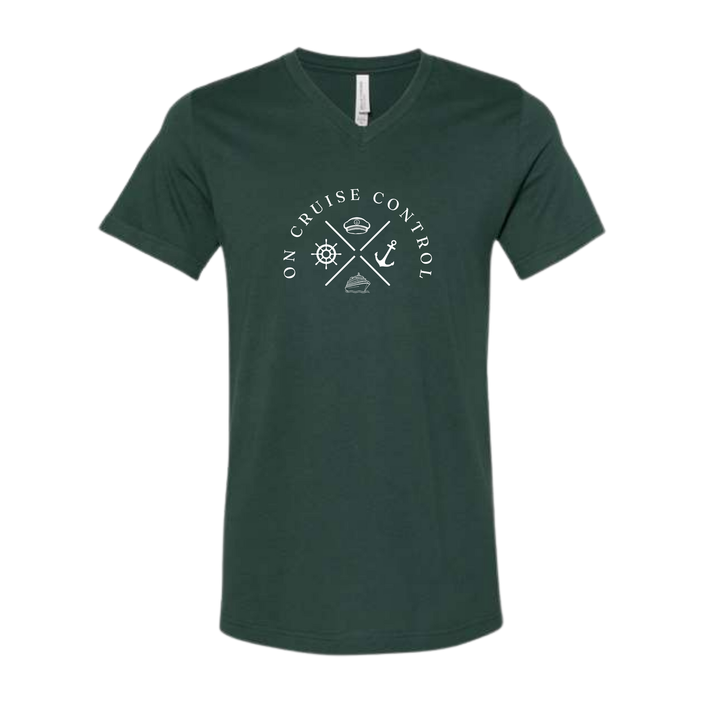 On Cruise Control - Bella+Canvas - Unisex V-Neck - Assorted Colors
