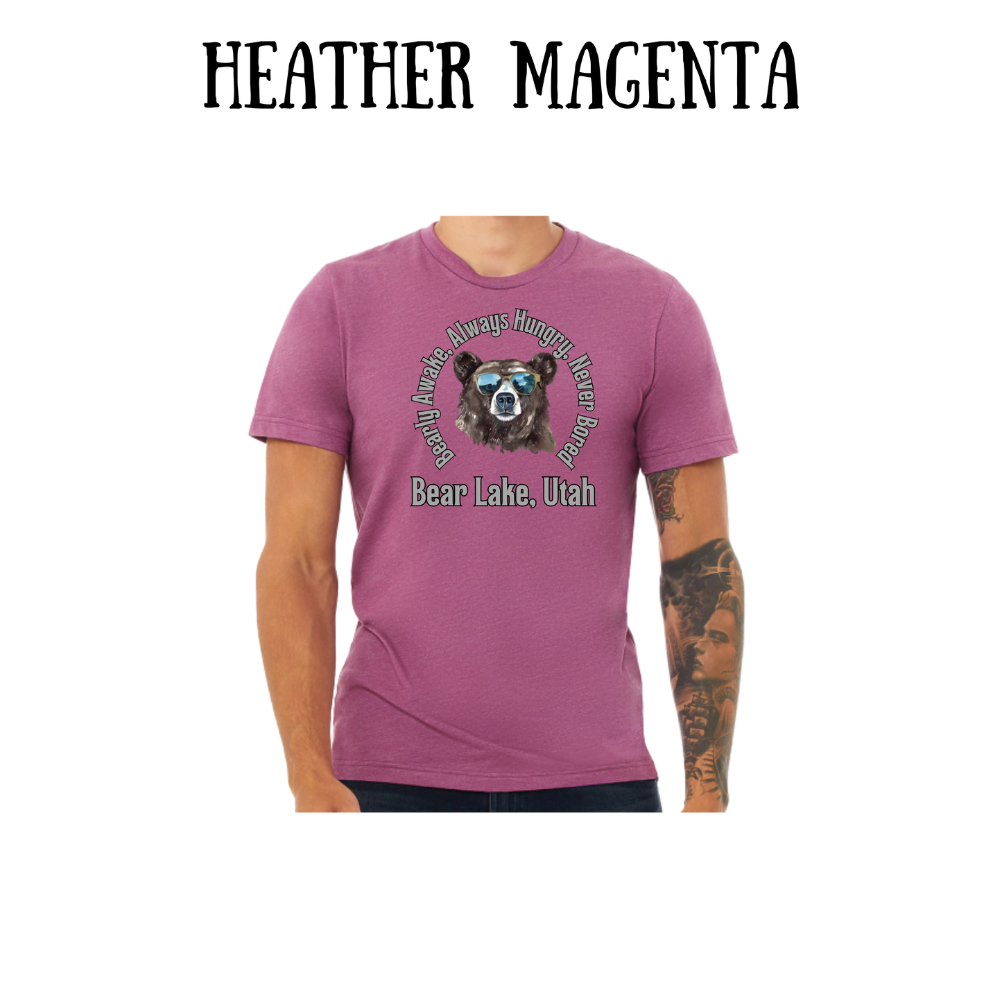 CP - Bear Lake Utah - Unisex Tee - Pinks, Purples, Neutrals