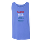 Saved. Free. Loud & Proud - Comfort Colors - Unisex Tank - Neutral Colors & Blues