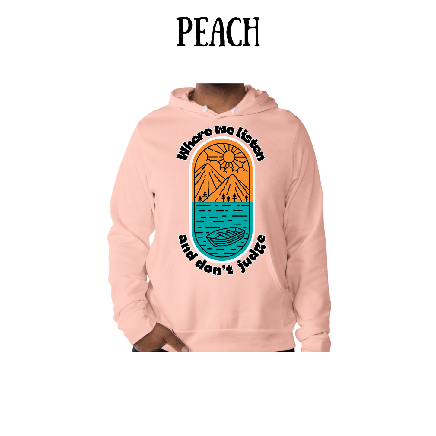 CP - Where We Listen and Don't Judge - Sponge Fleece Hoodie - Assorted Colors