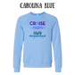 VP - Cruise Crew FAFO - Sponge Fleece Raglan Sweatshirt - Blues, Purples