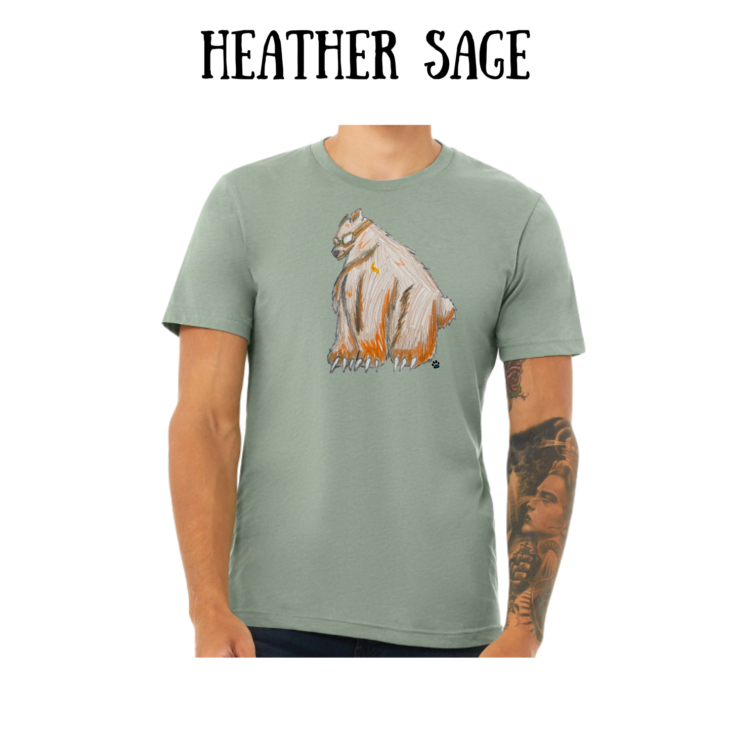 AC - Muscle Bear - Unisex Tee - Greens