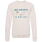 Life Happens The Beach Helps - Sponge Fleece Raglan Sweatshirt - Assorted Colors