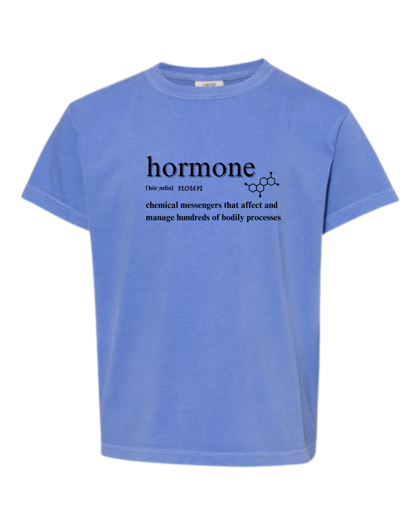 Hormone - Comfort Colors - Heavyweight Youth Tee - Neutral Colors & Blues