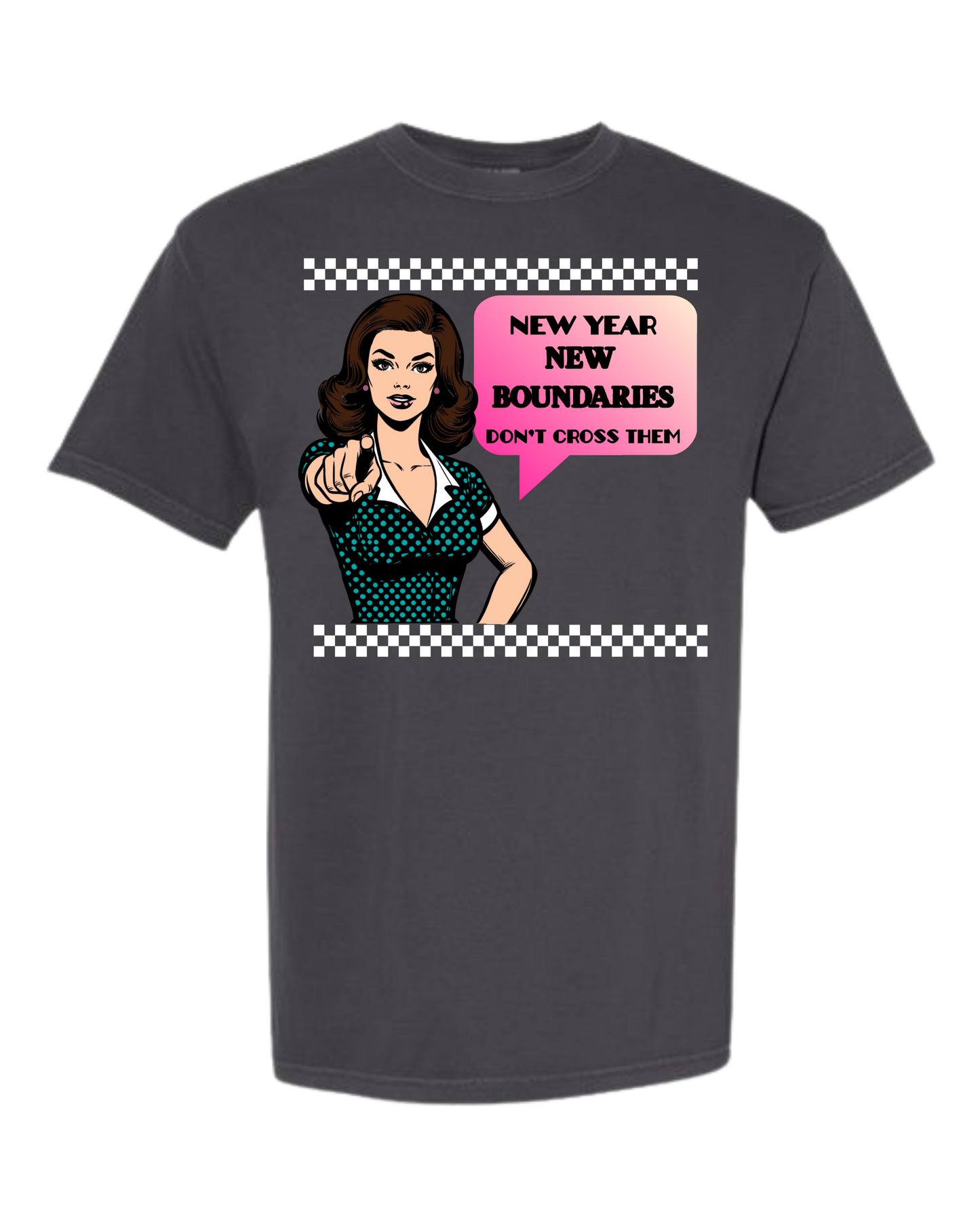 New Year New Boundaries - Comfort Colors - Heavyweight Unisex Tee - Neutrals