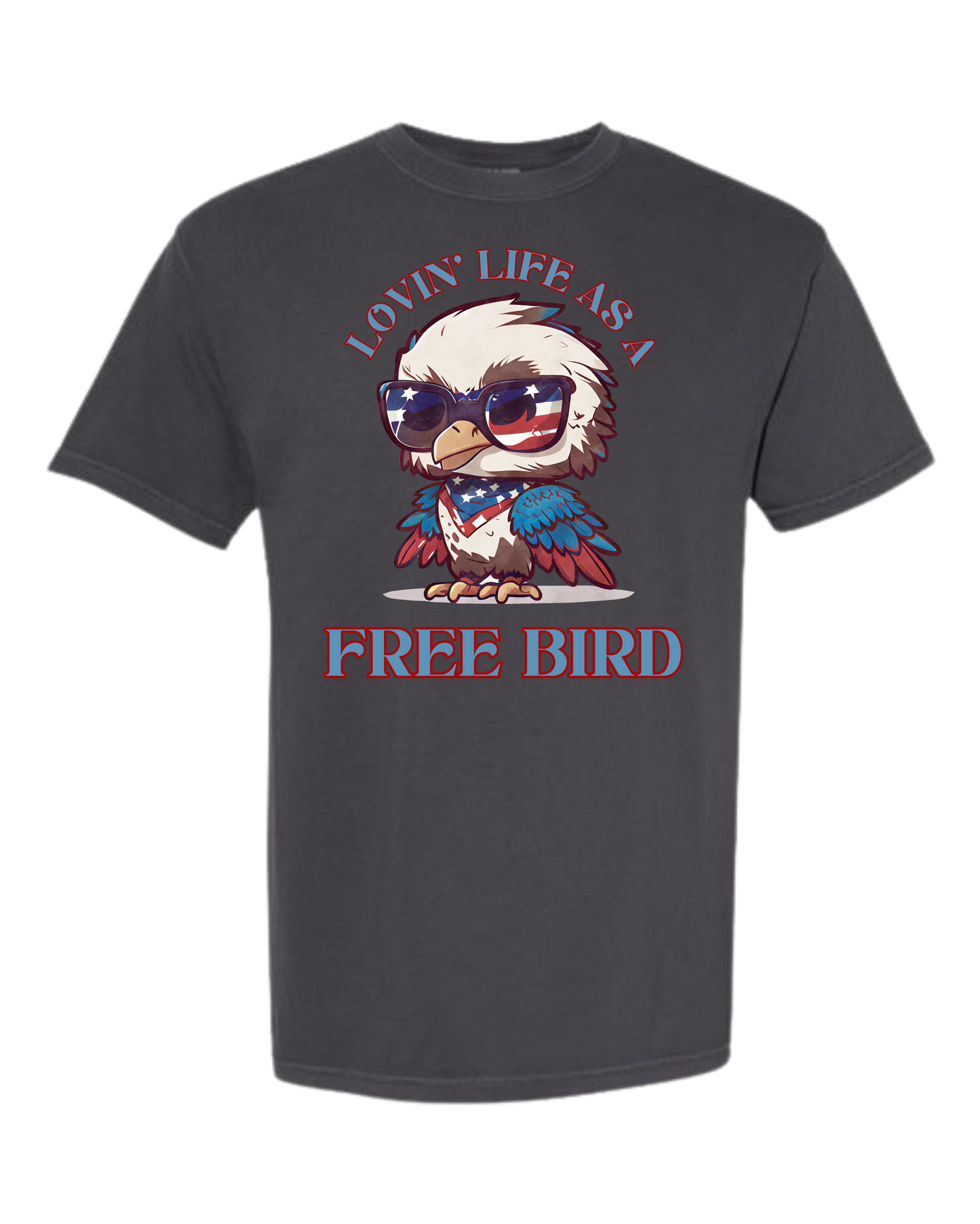 Lovin' Life as a Free Bird - Comfort Colors - Heavyweight Unisex Tee - Neutral Colors