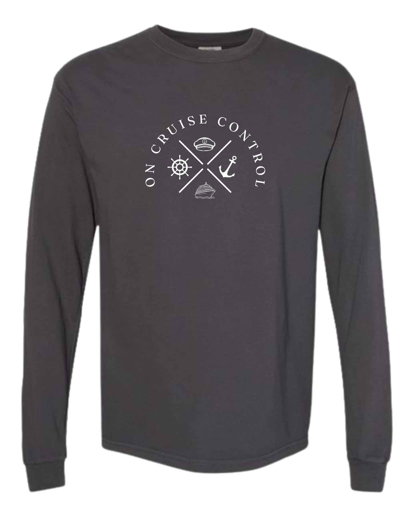 On Cruise Control - Comfort Colors - Heavyweight Long Sleeve Tee - Neutral Colors
