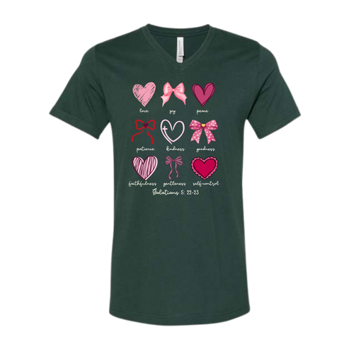 Galatians 5 - Valentines - Bella+Canvas - Unisex V-Neck - Assorted Colors