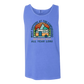 What Happens At The Campground - Comfort Colors - Unisex Tank - Neutral Colors & Blues