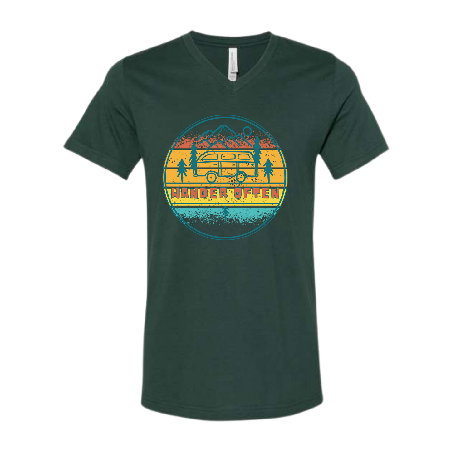 Wander Often - Bella+Canvas - Unisex V-Neck - Assorted Colors