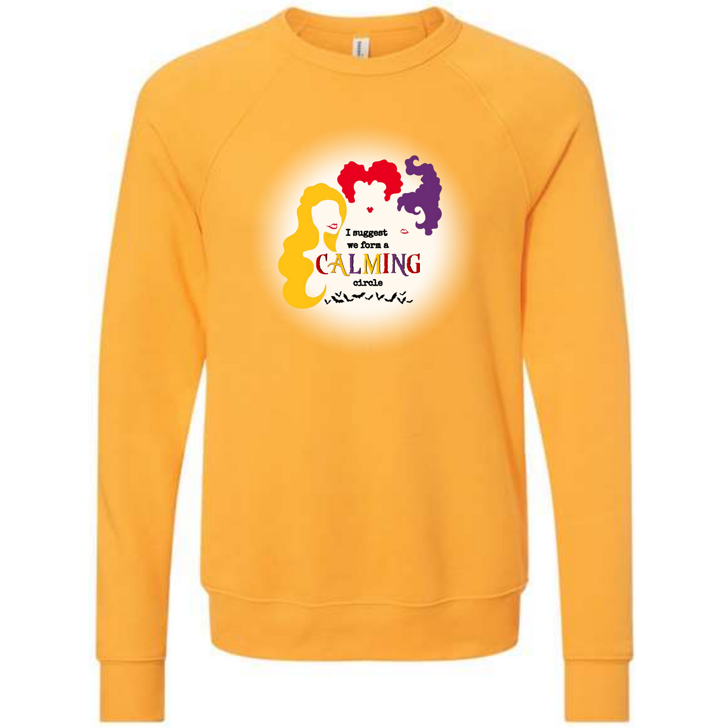 Calming Circle - Sponge Fleece Raglan Sweatshirt - Assorted Colors