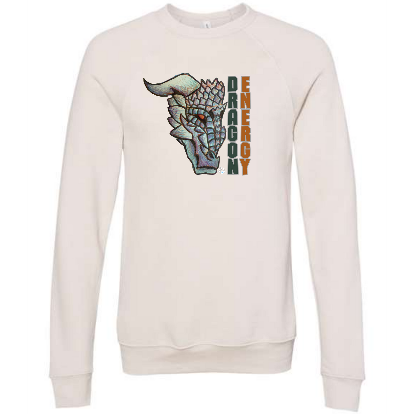 Dragon Energy - Sponge Fleece Raglan Sweatshirt - Assorted Colors